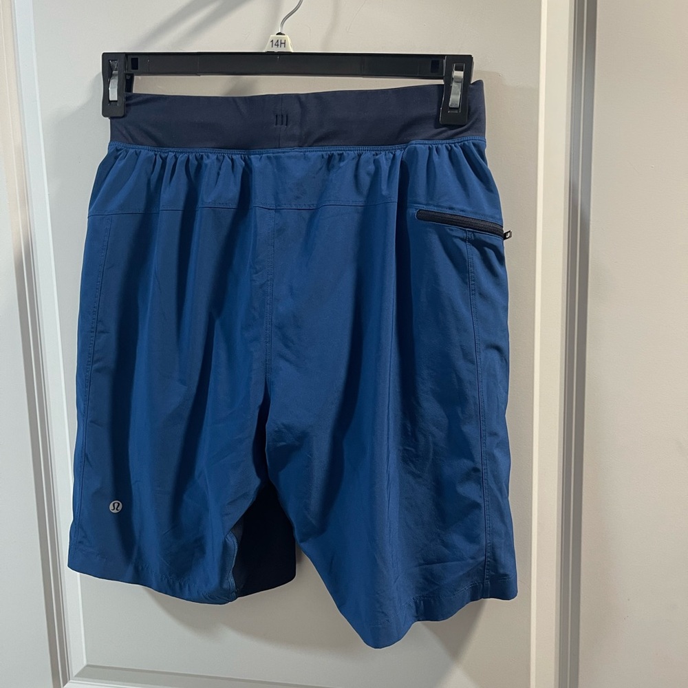 Lululemon T.H.E Shorts Men's Blue Athletic Shorts Very Good Condition - Picture 2 of 5